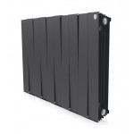 Радиатор биметаллический секционный Royal Thermo PianoForte Noir Sable 500 - 10 секции (RTPFNS50010)